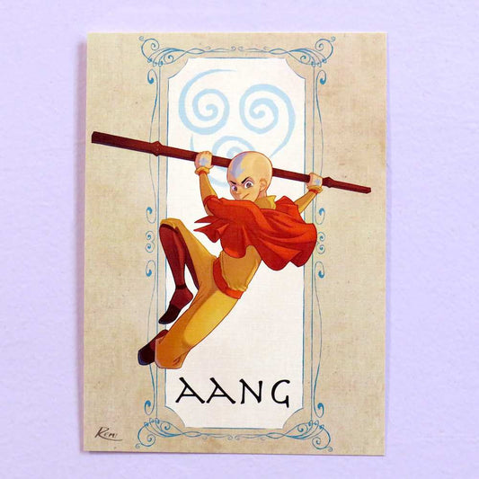 Avatar: The Last Airbender Aang Art Print by TreeColours