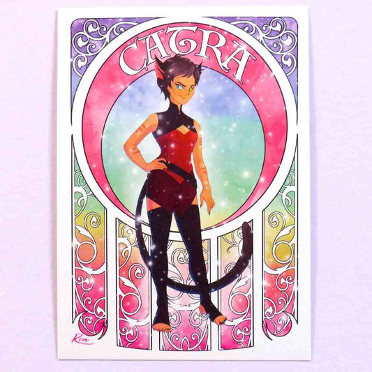 Premium small shimmer print of Catra from She-ra and the Princesses of Power.